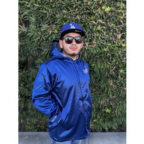 Mitchell and Ness LA Dodgers Men's M&N Downtown Collection Coaches Hooded Jacket