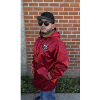 Mitchell and Ness 49ers Men's M&N Downtown Collection Coaches Hooded Jacket