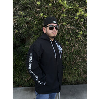 Mitchell and Ness LA Dodgers M&N Hooded Coaches Jacket Black Mexico Colors