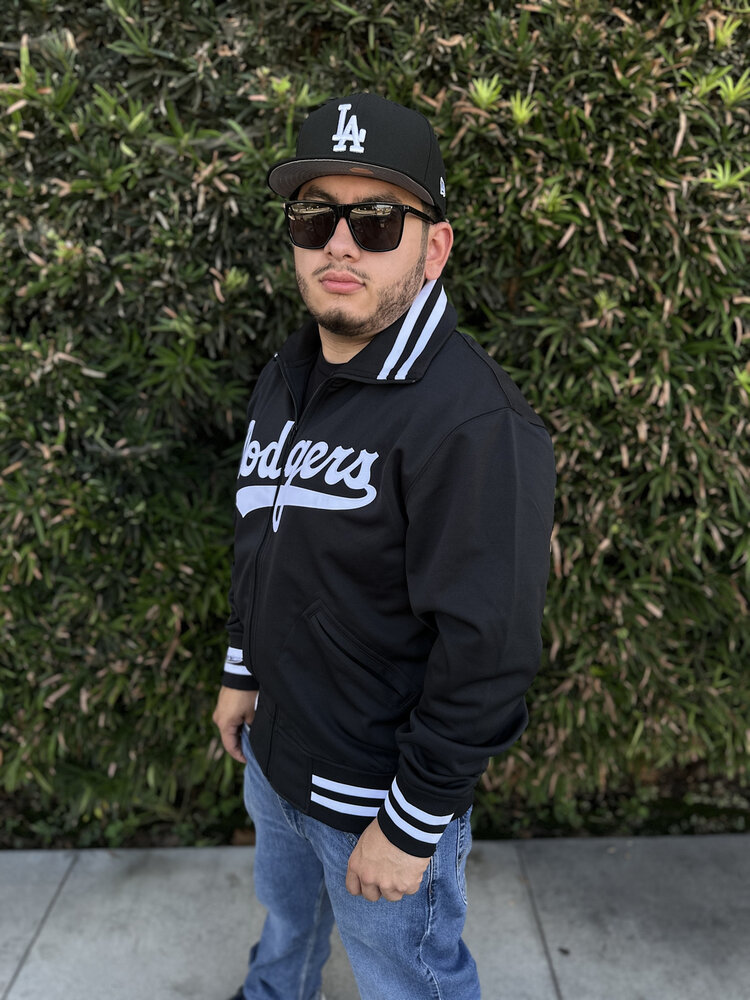 Mitchell and Ness LA Men's 1981 Batting Practice Jacket Black