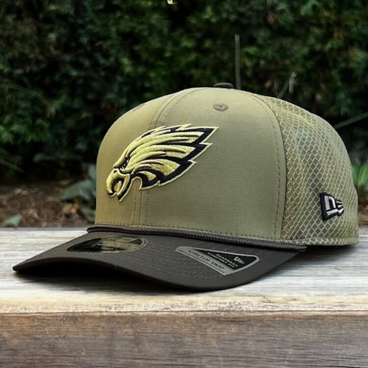 New Era Eagles 2025 Salute to Service Stretch Snap 970 SS