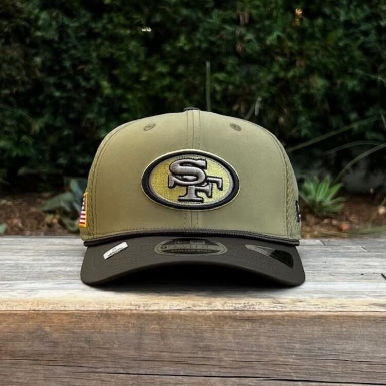 New Era 49ers 2025 Salute to Service Stretch Snap 970 SS