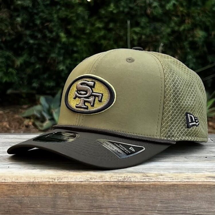 New Era 49ers 2025 Salute to Service Stretch Snap 970 SS