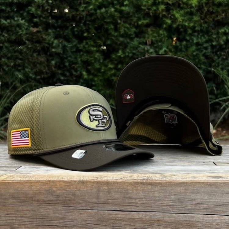 New Era 49ers 2025 Salute to Service Stretch Snap 970 SS