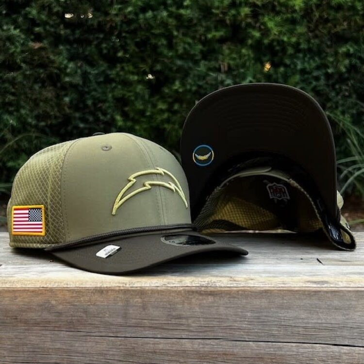 New Era Chargers 2025 Salute to Service Stretch Snap 970 SS
