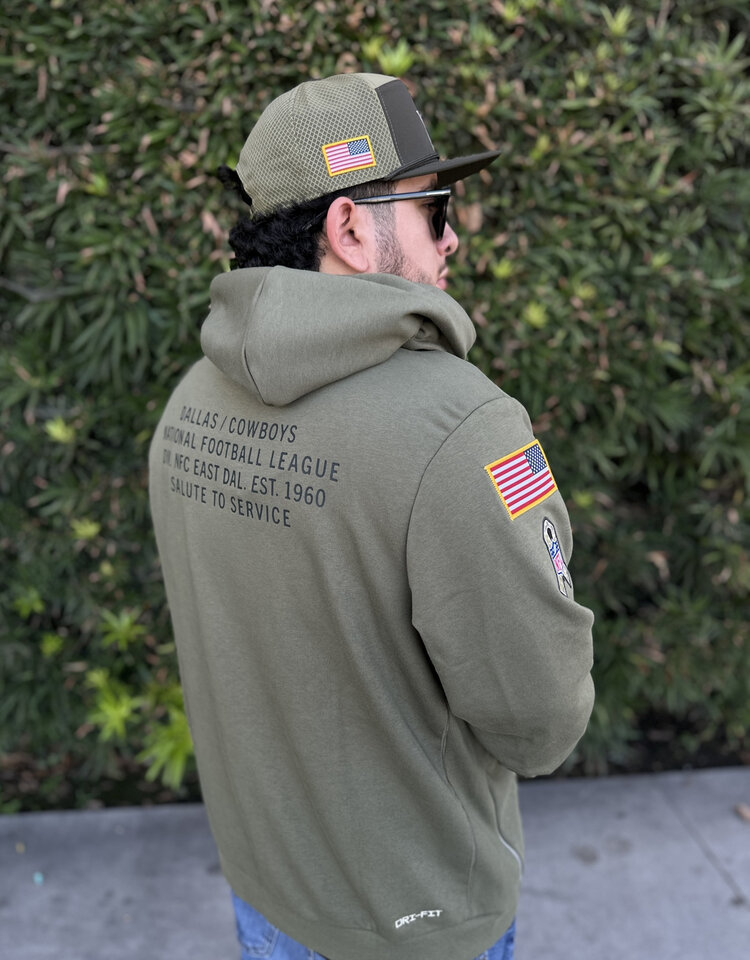 Nike Dallas Cowboys 2025 Salute to Service Pullover Hoodie