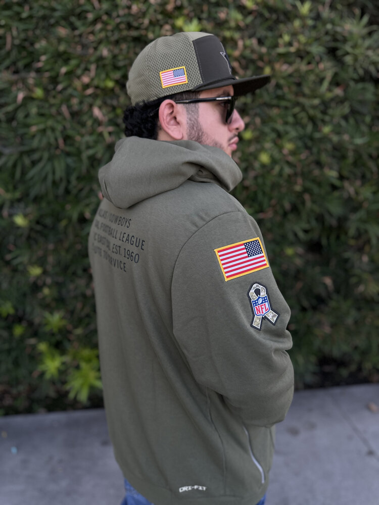 Nike Dallas Cowboys 2025 Salute to Service Pullover Hoodie