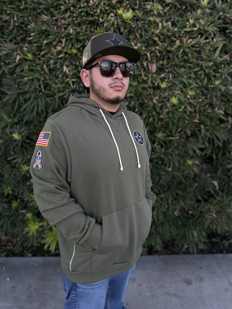 Nike Dallas Cowboys 2025 Salute to Service Pullover Hoodie