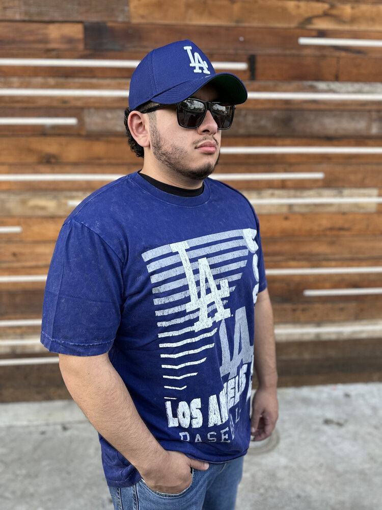 New Era LA Dodgers NE Royal Team Baseball Mineral Wash SS Tee