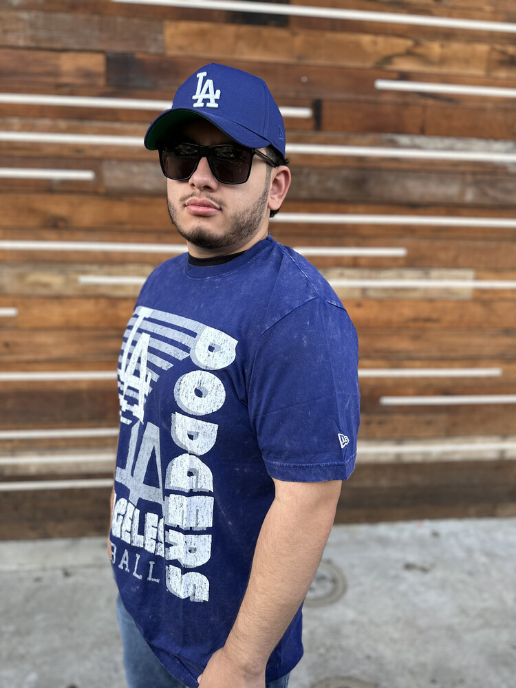 New Era LA Dodgers NE Royal Team Baseball Mineral Wash SS Tee