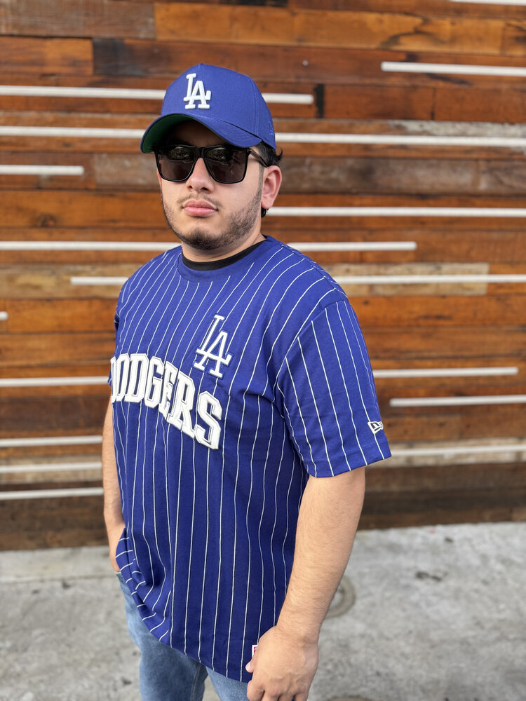 New Era LA Dodgers NE Royal Pinstripe Block + LA SS Tee