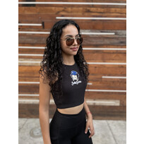 New Era LA Dodgers Women's New Era x Bella Dona Betty Boop Black Cropped Ribbed Tank Top