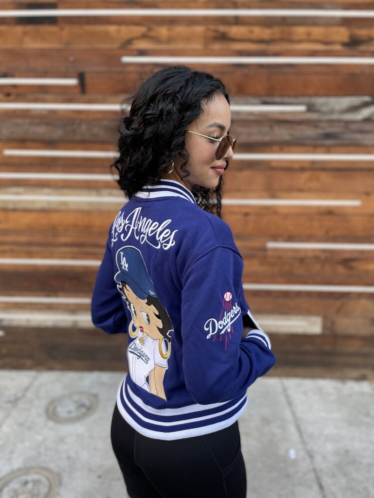 New Era LA Dodgers Women's New Era x Bella Dona Betty Boop Royal Full-Snap Fleece Jacket