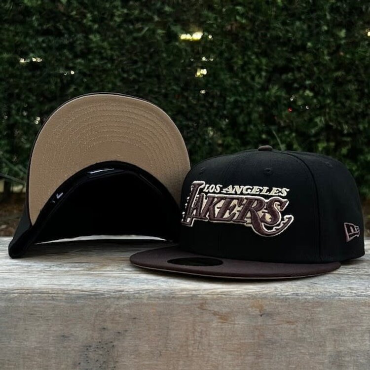 New Era Lakers Wordmark Black/Brown