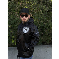 Mitchell and Ness Raiders Men's M&N Downtown Collection Satin Coaches Hooded Jacket