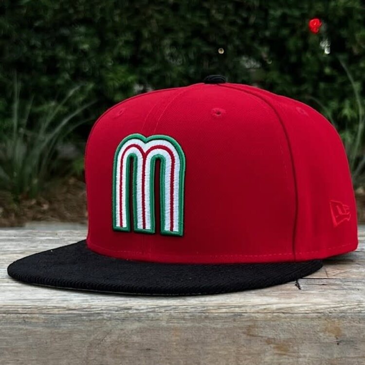 New Era Mexico "M" Red /Black Cord