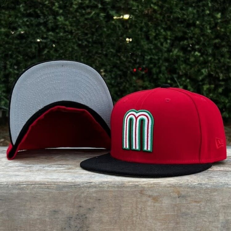 New Era Mexico "M" Red /Black Cord