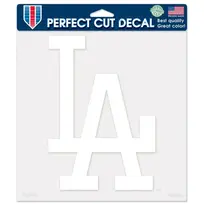 Wincraft Big Decal MLB Los Angeles Dodgers White LA 8" x 8"