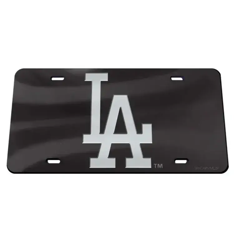 Wincraft LA Dodgers Black Specialty Acrylic License Plate