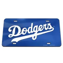 Wincraft LA Dodgers Royal Wordmark Specialty Acrylic License Plate