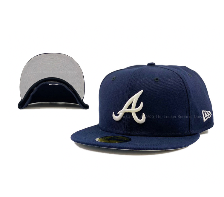 New Era Braves Team Navy Gray UV