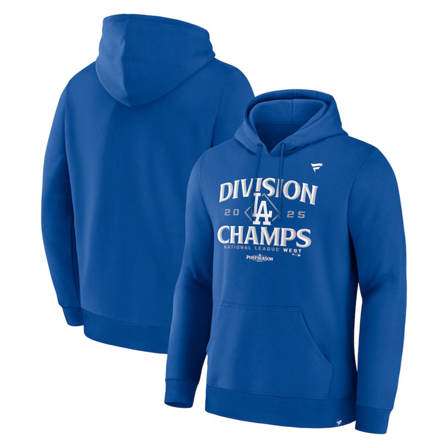 LA Dodgers Men's 2025 Division Champs Locker Room Hoodie - The
