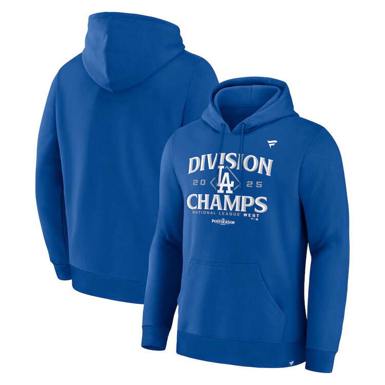 Fanatics LA Dodgers Men's 2025 Division Champs Locker Room Hoodie