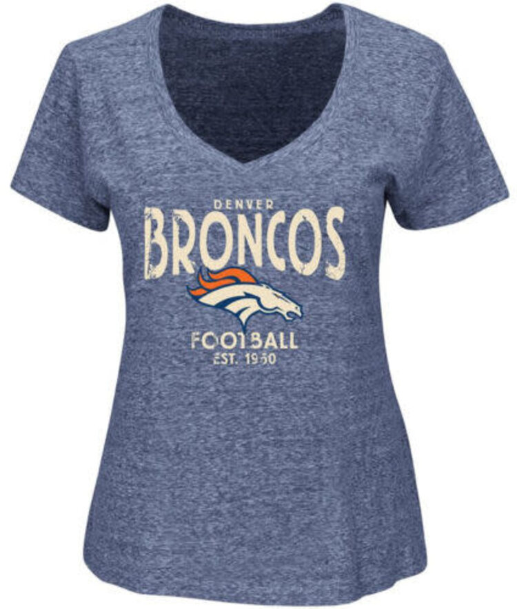 Majestic Broncos W Significant Speed V-Neck Tee