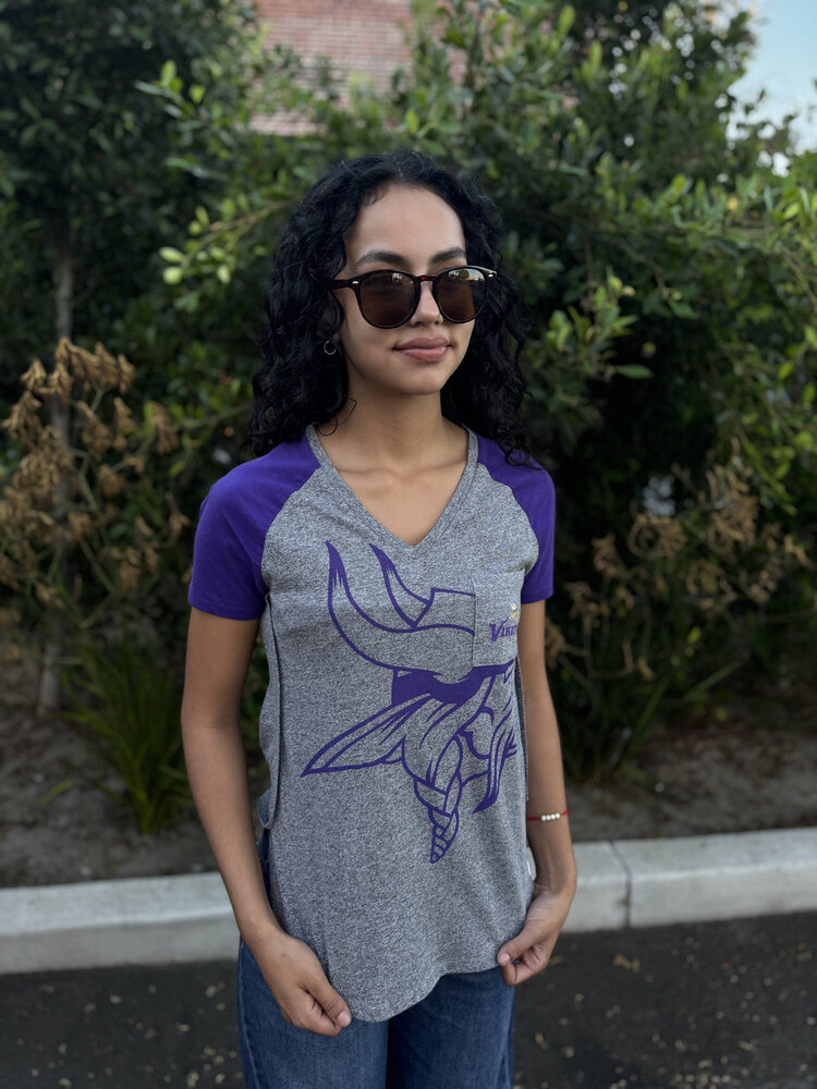 Majestic Vikings W Static Pocket Tee