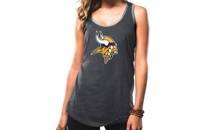 Majestic Vikings W Tank Tested Charcoal