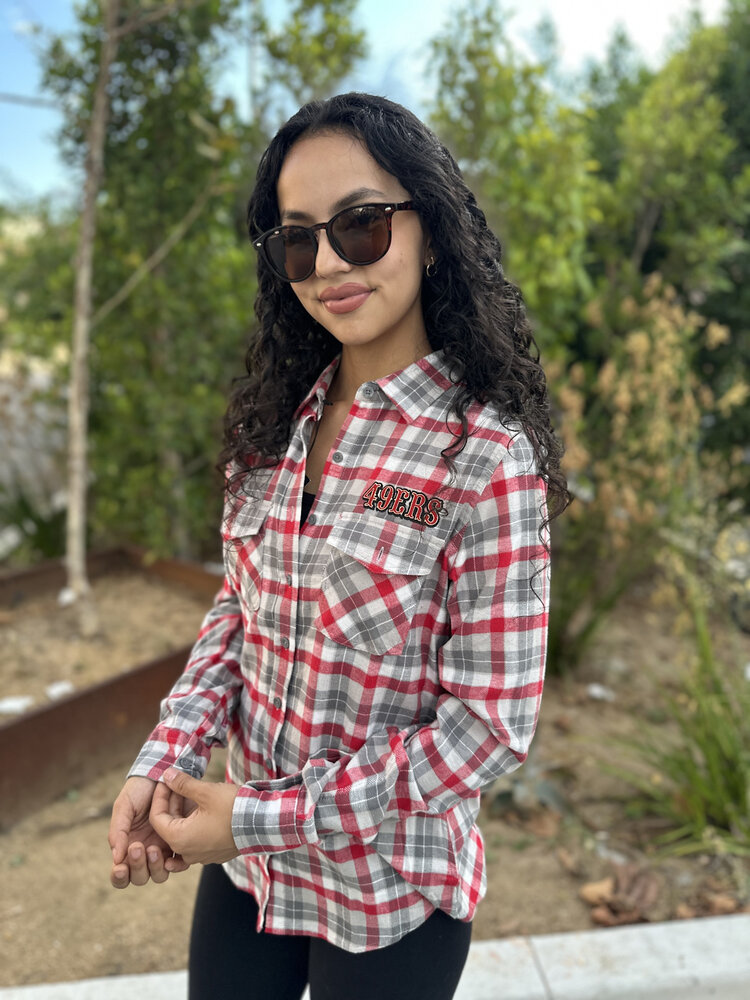 Antigua 49ers W Ease Flannel L/S