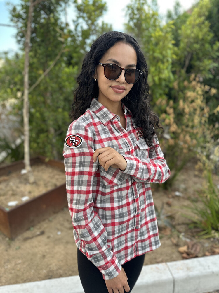 Antigua 49ers W Ease Flannel L/S