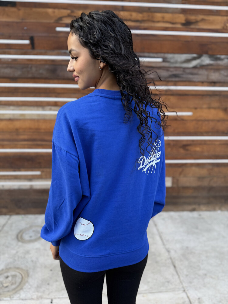 Mitchell and Ness LA Dodgers M&N Women's LT Crewneck Sweatshirt