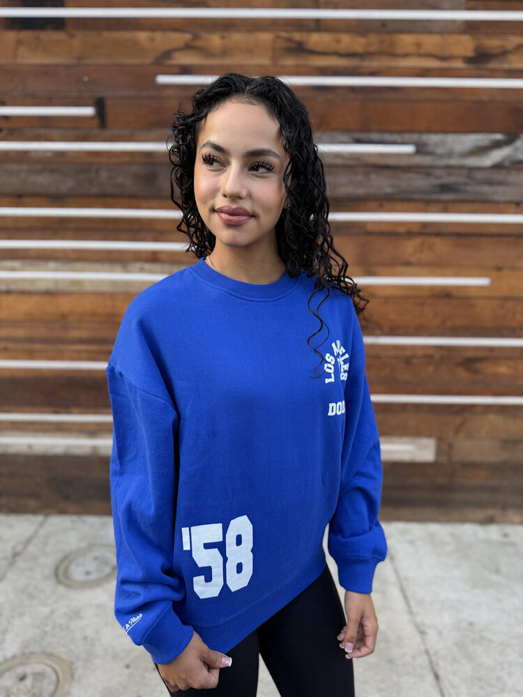 Mitchell and Ness LA Dodgers M&N Women's LT Crewneck Sweatshirt