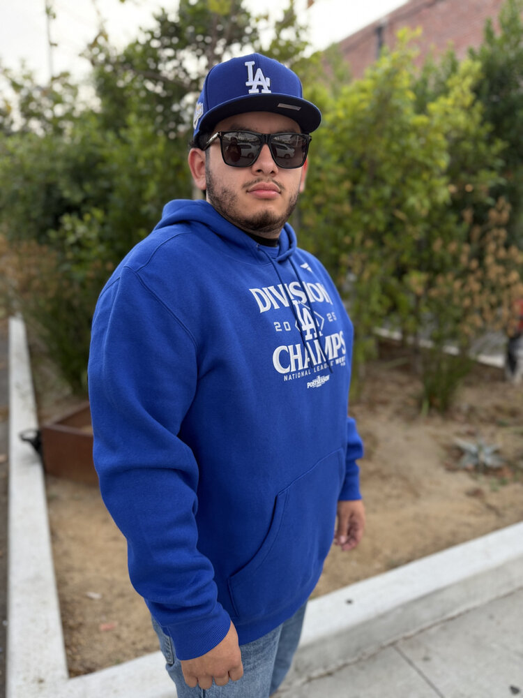 Fanatics LA Dodgers Men's 2025 Division Champs Locker Room Hoodie