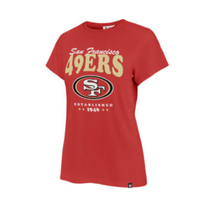 47 Brand 49ers W 47 Rally Cry Frankie Tee