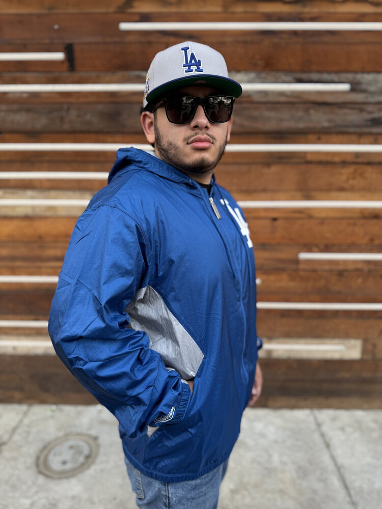 Mitchell and Ness LA Dodgers M&N Playmaker Full-Zip Windbreaker