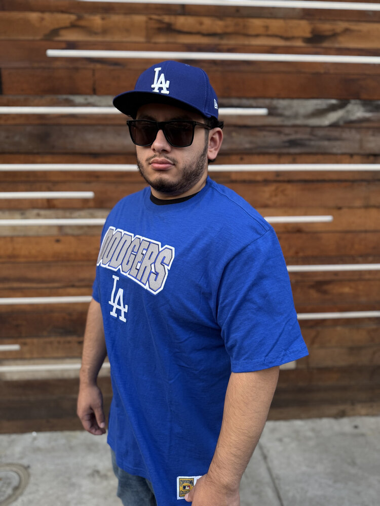 Mitchell and Ness LA Dodgers Men's M&N Legendary Slub Block SS Tee