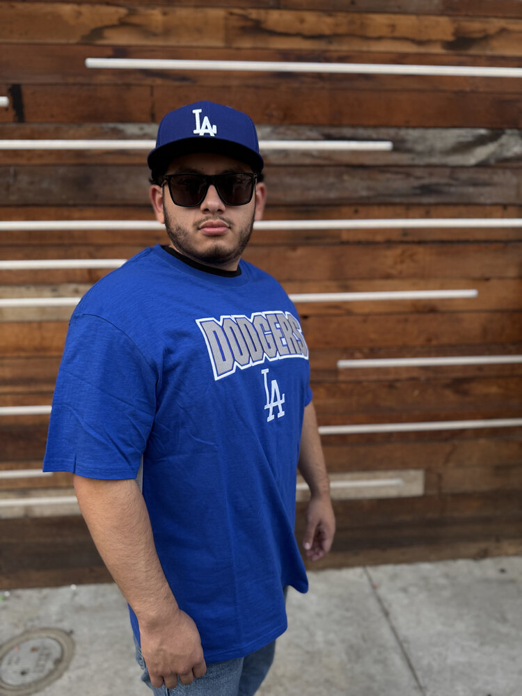 Mitchell and Ness LA Dodgers Men's M&N Legendary Slub Block SS Tee