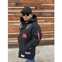 New Era Raiders NE Men's 25 Black Alpha Parka Jacket