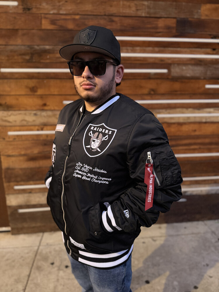 New Era Raiders NE Men's 25 Black Alpha Jacket