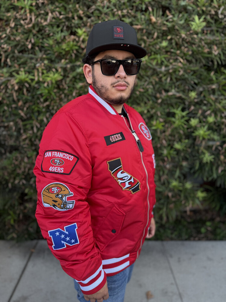 New Era 49ers NE Men's 25 Red Alpha Jacket