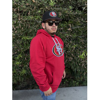 Antigua 49ers Victory Pullover Hoodie Red