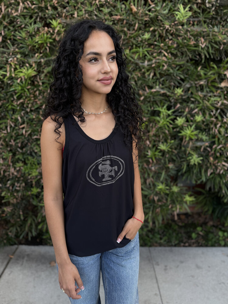 GIII/Touch San Francisco 49ers Touch by Alyssa Milano Bella Women's Tank Top - Black
