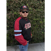 G-III 49ers Wordmark M G-III High Heat V-Neck Pullover