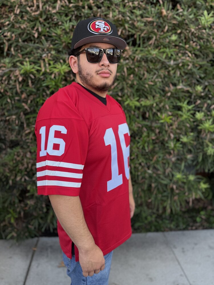 Mitchell and Ness NFL San Francisco 49ers Men's Mitchell & Ness 1990 Joe Montana #16 Jersey Red