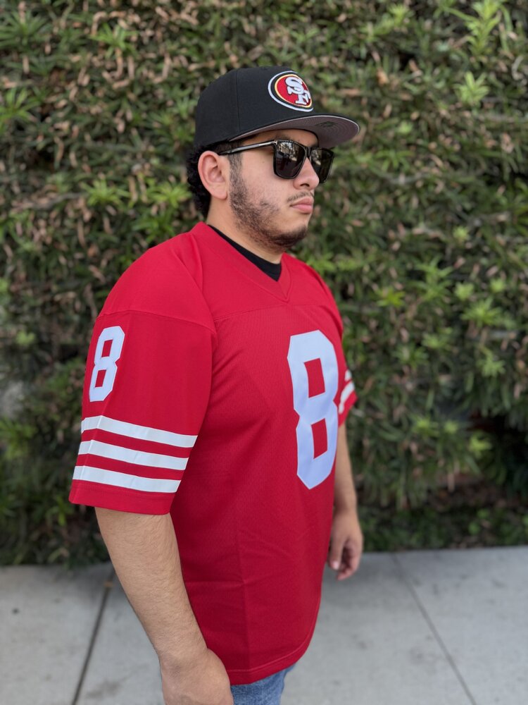 Mitchell and Ness SF 49ers Men's Mitchell & Ness 1990 Steve Young #8 Jersey Red