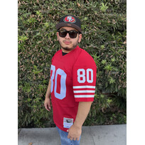 Mitchell and Ness NFL San Francisco  49ers Men's Mitchell & Ness 1990 Jerry Rice #80 Jersey Red