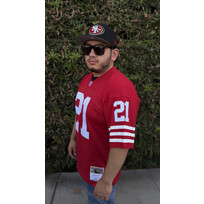 Mitchell and Ness NFL 49ers Men's Mitchell & Ness 1994 Deion Sanders #21 Jersey Red