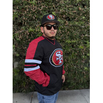 G-III 49ers Logo M G-III High Heat V-Neck Pullover